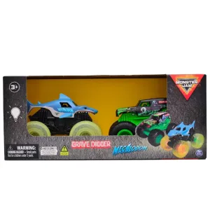 Monster Jam Grave Digger & Megalodon