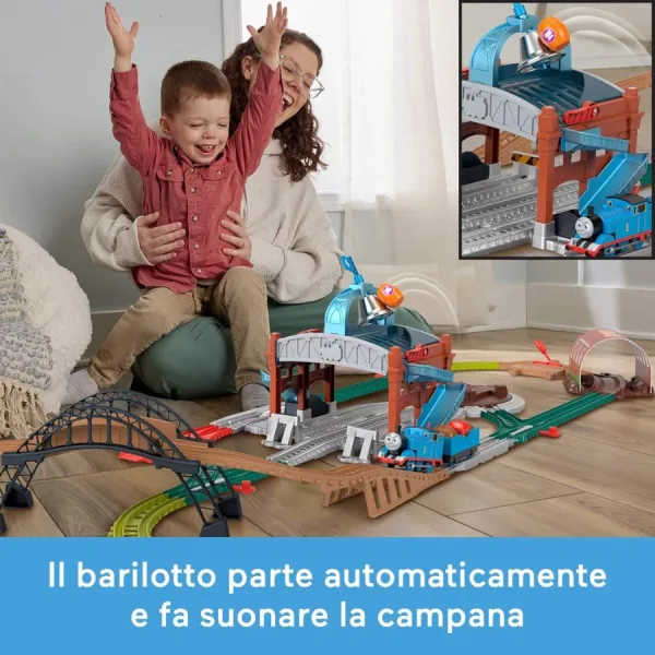 Centro di Consegna Barili Thomas & Friends – Set Motorizzato - Fisher Price | 56cm x 10cm x 38cm 9 Centro di Consegna Barili Thomas & Friends – Set Motorizzato