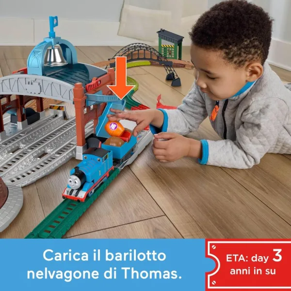 Centro di Consegna Barili Thomas & Friends – Set Motorizzato - Fisher Price | 56cm x 10cm x 38cm 11 Centro di Consegna Barili Thomas & Friends – Set Motorizzato