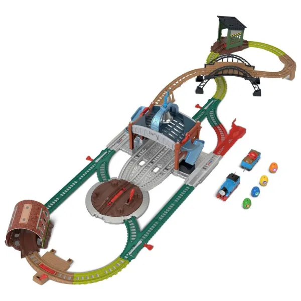 Centro di Consegna Barili Thomas & Friends – Set Motorizzato - Fisher Price | 56cm x 10cm x 38cm 3 Centro di Consegna Barili Thomas & Friends – Set Motorizzato - Fisher Price | 56cm x 10cm x 38cm - immagine 2