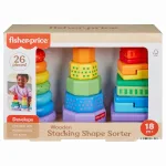 Forme in legno impilabili – Giocattolo educativo – Fisher Price | 27cm x 9cm x 20cm
