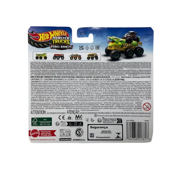 Hot Wheels Monster Trucks Big Rigs – Veicoli Assortiti - Mattel | 15cm x 7cm x 9cm 11 Hot Wheels Monster Trucks Big Rigs – Veicoli Assortiti