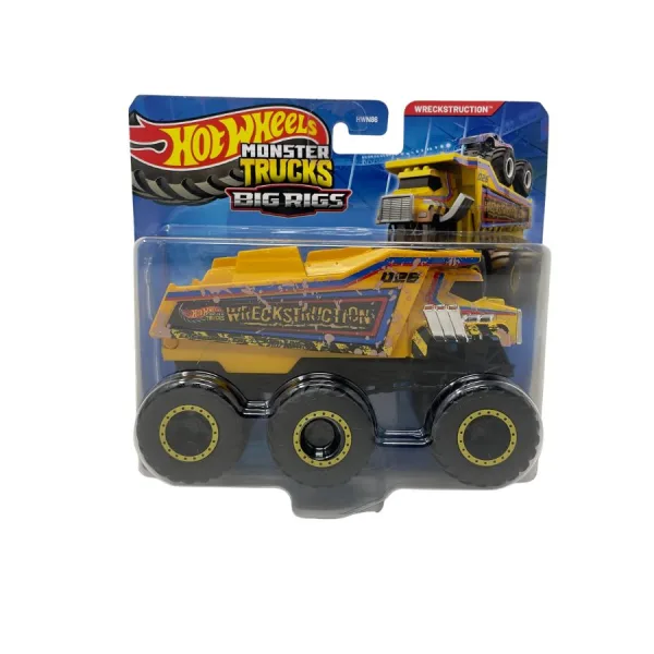 Hot Wheels Monster Trucks Big Rigs – Veicoli Assortiti - Mattel | 15cm x 7cm x 9cm 7 Hot Wheels Monster Trucks Big Rigs – Veicoli Assortiti