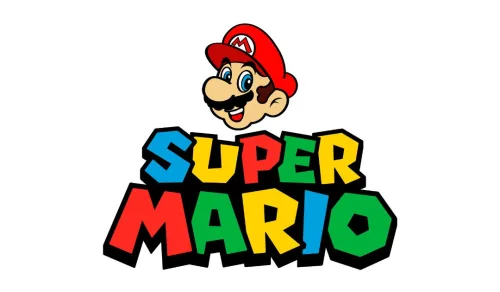 logo super mario con faccina
