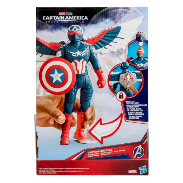 Captain America Flight Mode – Brave New World - Hasbro | 25cm x 7cm x 27cm 19 Captain America Flight Mode – Brave New World