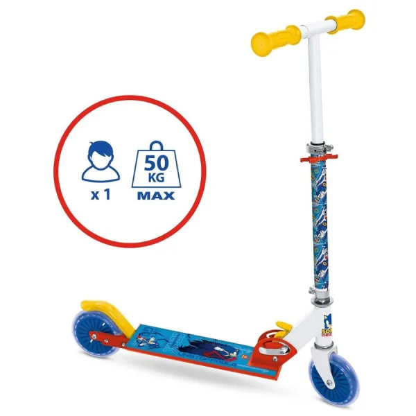 Monopattino 2 ruote Sonic – Street scooter - Mondo | 55cm x 23cm x 76,5cm 3 Monopattino 2 ruote Sonic – Street scooter
