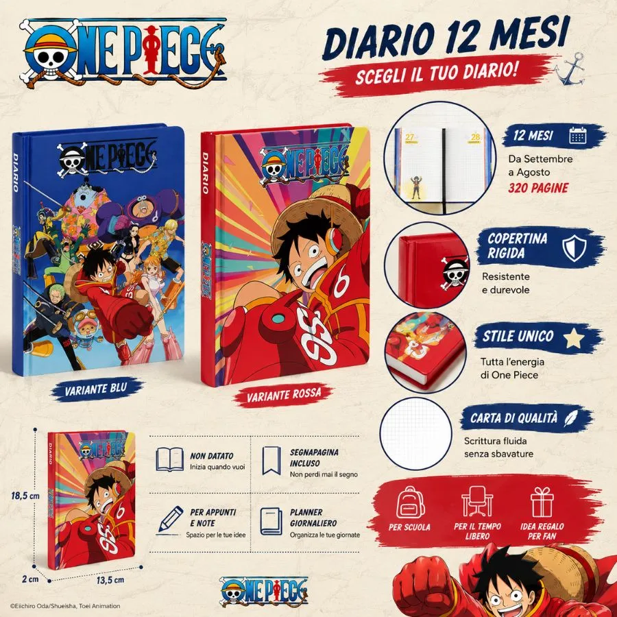 diario scuola One Piece