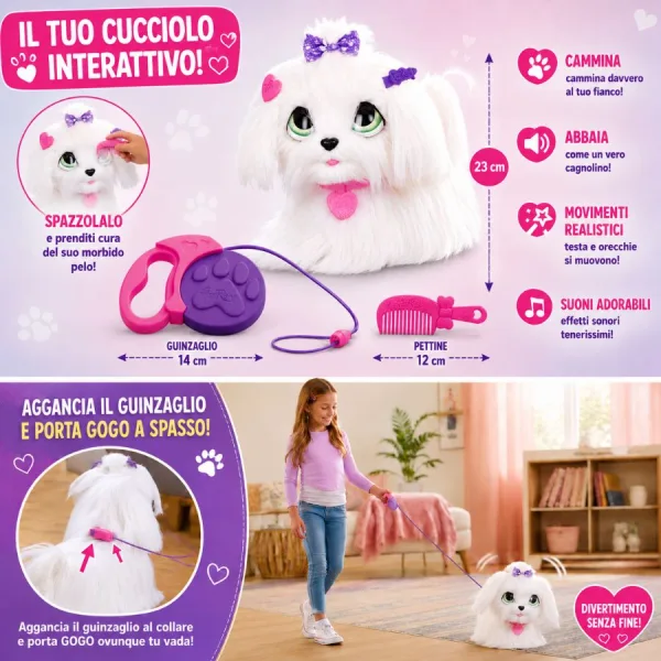 FurReal GOGO - cucciolo che cammina - HASBRO | 27cm x 19cm x 25,5cm 3 FurReal GoGo cucciolo che cammina