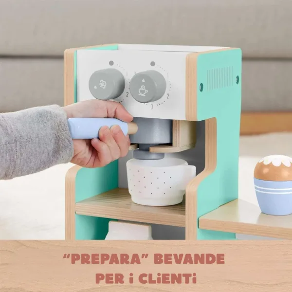 Set caffetteria in Legno – Gioco di ruolo educativo