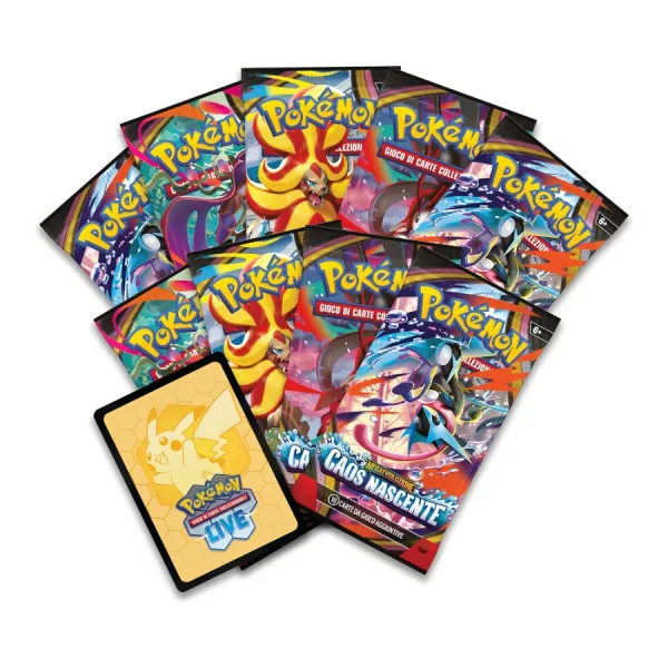 Set Pokemon Caos Nascente - Allenatore Fuoriclasse - Pokémon TCG | 18,5cm x 8,5cm x 16,5cm 7 Set Pokemon Caos Nascente - Allenatore Fuoriclasse - Pokémon TCG (1)