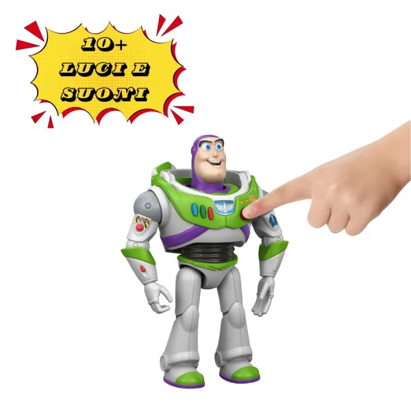 Buzz Lightyear Interattivo 18 cm - Disney Pixar Toy Story 5 - Mattel | 13cm x 8cm x 18cm 5 Buzz Lightyear Interattivo 18 cm - Disney Pixar Toy Story 5