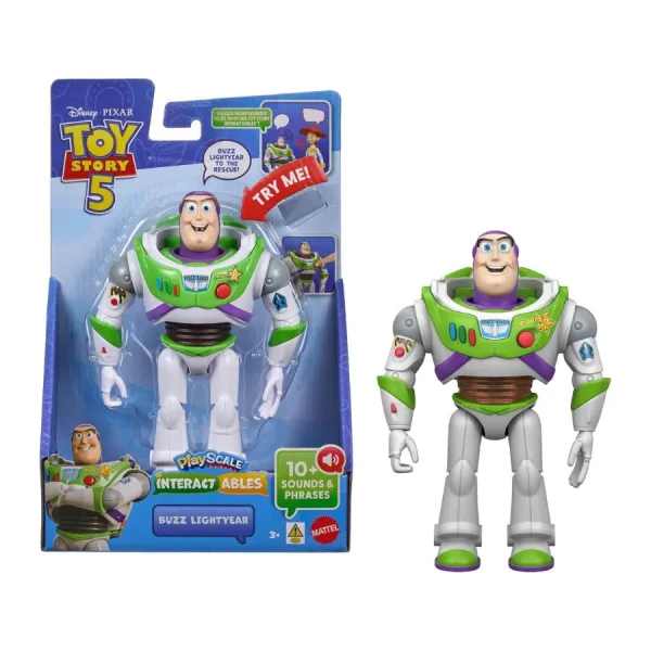 Buzz Lightyear Interattivo 18 cm - Disney Pixar Toy Story 5 - Mattel | 13cm x 8cm x 18cm 1 Buzz Lightyear Interattivo 18 cm - Disney Pixar Toy Story 5
