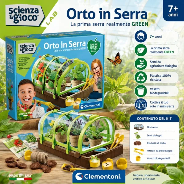 Scienza e Gioco Lab – Orto in Serra – Clementoni | 42cm x 9cm x 31cm 3 Scienza e Gioco Lab – Orto in Serra – Clementoni