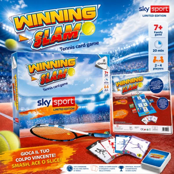 Winning Slam – Gioco da Tavolo Tennis - Giochi Preziosi | 28,5cm x 6cm x 25,5cm 3 Winning Slam – Gioco da Tavolo Tennis - Giochi Preziosi