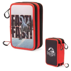 Astuccio 3 Zip Jurassic World